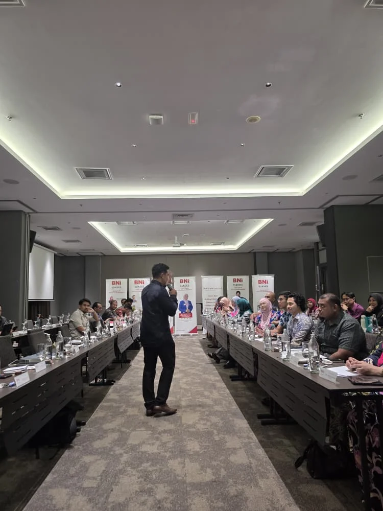 Peserta menyampaikan perkongsian perniagaan
